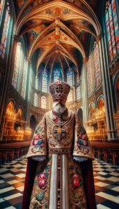 image of Church Leader in Full Dress Uniform inside his Church